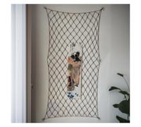 Rope Net Thickened Hemp Rope, Hand-Woven, Suitable for Outdoor Suspension Bridges,Wall Decoration(2x5m)
