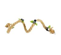 Rope Perch for Birds | Chew and Climbing Playground - Cockatiel Climbing Rope | for Leg Building, Parakeet and Lovebird, Boredom and Stress,