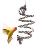 Rope Perches for Bird Cages - Colorful Bite-Proof Interactive Toys - Cockatiel Perch Bird Cage Swing Toys | for Play Chewing Climbing Canaries Parakeet Hamster Indoor Home