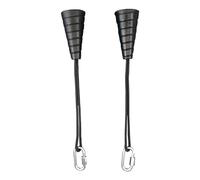 Rope Pull Down Attachment - Cable Machine Pulley Rope, Exercise Machine Attachments | LAT Pulldown Rope for Straight Bar, V Bar, Gym Pulley System, Carabiner Cable Rope Attachment for Workouts