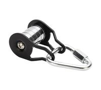 Rope Pulley for Slider Slacklin-e, Zip Pulley with Carabiner, Robust Pulley with 5 Wheels, Strong Training Accessories, Suitable for Ninja Parcours