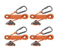 Rope Radiation, Tying Straps Ratchet | Pack of 4 Camping Rope with Aluminium Alloy Carabiner, Camping Tent Tarpaulin, Climbing Utility Cable for Cycling, Outdoor Sports