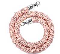 rope security barriers, Stanchion Hemp Rope Barriers Queue Line Rope for Stanchion Posts Queue Pole (A Silver Hooks 5ft/150cm)