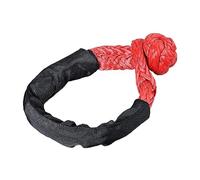 Rope Shackle Synthetic Car Flexible Shackles 38,000lbs Recovery Ring Trailer Tow Strap Pull 17t Car Broke Down Winch Accessories(1 Piece)