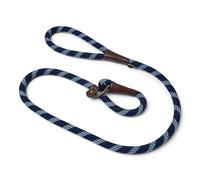Rope Slip Dog Lead Navy Large - Slips Easily on and Off Over Your Dog's Head for Quick Control - Includes an Accessory D-ring Near the Handle for All Your Necessities