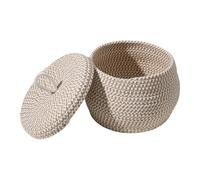 Rope Storage Basket Organizer - Compact Vanity Box, Home Container Entrance | Multi-purpose Door for Vaccines, Toiletries, Office Supplies, Snac