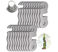 Rope Tensioner Aluminum Alloy Camping Tent Guyline Cord Adjuster Camping of Gear for Camping, Hiking, Backpacking Ultralight Tent Stakes Guy Lines (Sliver, 20 Pack)