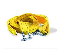 rope， Tow rope-Heavy Duty Strap with Safety Hooks-Emergency Off Road Towing Rope-Traction 5 tons-length 4m, 5m