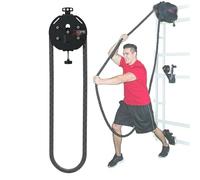 Rope Trainer Machine for Home and Gym: Pull Rope Machine with Cable Pulley System, Adjustable Resistance, and Premium Nylon Rope