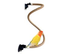 Rope Training Perch - Bird Grinding Stick, Adjustable Standing Toy, Interactive Branch Style, Soft Climbing Texture, Entertainment Authority for Setup of the Home Garden Balcony, Fixed Placement