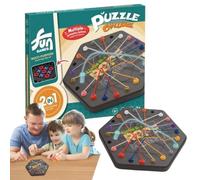 Rope Untangling Game - Brain Knots Puzzle Board For Kids | Educational Strategic Preschool Learning Activities | ABS Sensory Toy Kit For Family Adults Teens Party Travel, 25x22x2cm