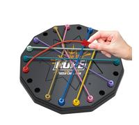 Rope Untangling Game - Twisted Knot Puzzle Board, Interactive Brain Teaser for Kids and Adults, Educational Logic Challenge Toy, Classroom Activity Tool for Focus Critical Thinking Skills Boys Girls