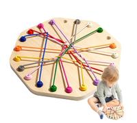 Rope Untying Game, Twisted Knots Untying Toy, Portable Lacing Game, 8.78x8.78x0.51inches Fun Knot- Challenge for Kids, Boys & Girls Ages 3+, Ideal for Developmental