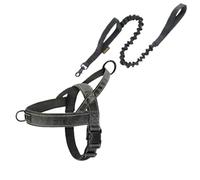 Rope Vest Harnesses Dog Lead Dog Leads for Large Dogs Small Medium Dog Leash Long Belt Buckle Drawstring Hook Loop Nylon Comfortable Durable Adjustable Prevent Breaking Free (XL,Black)