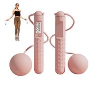 Ropeles Jump Rope Weighted - Cordless Jump Rope | Jump Cordless LED Display With Ball, Skipping with counter ball, Smart Skipping Jump Ropes, wireless with counter For Fi