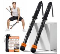 Ropeless Battle Rope, Upgrade Weighted Cordless Battle Ropes with Training Poster & Storage Bag, Portable Silent Home Workout Equipment with Non-Slip Handle for Full Body Toning, HIIT & Cardio(1.36Kg)