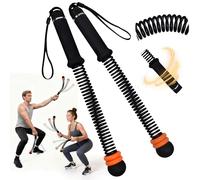 Ropeless Battle Rope with Adjustable Weights, Portable Silent Home Workout Equipment for Full Body Toning, Fat Burning & Cardio, Strength Training Gym Equipment for Arms, Core, Butt (Black)