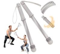 Ropeless Battle Rope with Adjustable Weights, Portable Silent Home Workout Equipment for Full Body Toning, Fat Burning & Cardio, Strength Training Gym Equipment for Arms, Core, Butt (Grey)