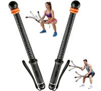 Ropeless Battle Rope with Adjustable Weights, Portable Silent Home Workout Equipment for Full Body Toning, Fat Burning & Cardio, Strength Training Gym Equipment for Arms, Core, Butt (Black)