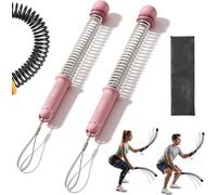 Ropeless Battle Ropes, 2026 New Adjustable Cordless Weighted Training Ropes for Home Gym, 3 lbs Heavy Duty Portable Battle Rope for Sculpting, Cardio & Fat Burn, HIIT for Men & Women (Pink)