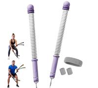 Ropeless Battle Ropes Adjustable Weight, Portable Battle Ropes for Home Gym, Cordless Rope Trainer for HIIT & Strength Workouts (Purple)