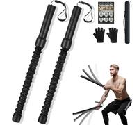 Ropeless Battle Ropes for HIIT Workouts, Cardio & Muscle Training, Low-Impact Cardio Training, Portable Cordless Home Gym Equipment for Men & Women with Non-Slip Gloves
