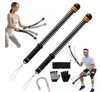 Ropeless Battle Ropes For Home Workout, Adjustable Portable Home At Workout Equipment, Cordless Weighted Battle Ropes For Hiit,Strength,Full Body Workout-3 Lbs|Men,Women (Black)