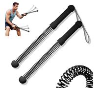Ropeless Battle Ropes for Home Workout, Cordless Air Battle Ropes, Home Fitness, Exercise, Workout & Strength Training Equipment for Men, Women, Adults, Calorie Burning (Black)