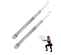 Ropeless Battle Ropes，Portable Workout Rope for Strength Building, HIIT and Low-Impact Aerobic Training for Men & Women (Gray)