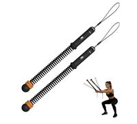 Ropeless Battle Ropes，Portable Workout Rope for Strength Building, HIIT and Low-Impact Aerobic Training for Men & Women (Black)