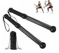 Ropeless Battle Ropes, Portable Workout Ropes,Suitable for Low-Impact Cardio Training,Cardio & Muscle Training, for Home&Outdoors, Cordless Battle Ropes exercise equipment for home use2PCS(black)