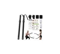 Ropeless Battle Ropes - Weighted Portable Workout Ropes for Home Gym, Cordless Jump/Arm Exerciser with Non-Slip Gloves & Training Poster - HIIT, Low-Impact Cardio & Strength/Muscle Training(2PCS)