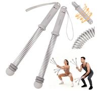 Ropeless Battle Ropes with Adjustable Weights, Portable Silent Home Workout Equipment for Full Body Toning, Fat Burning & Cardio, Strength Training Gym Equipment for Arms, Core, Butt (Grey)