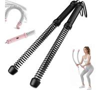 Ropeless Battle Ropess, Weighted Ropeless Battle Ropes for Home Gym, Portable Workout Ropes, Cordless Training Rope Fitness Equipment for Men & Women, Home Workout (Black)