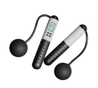 Ropèless Jump Rope - 1.38in Weighted Cordless Jump Rope With Counter For Cardio Workout | Adjustable Fitness Trainer With Anti-Slip Handle | Indoor Exercise Equipment