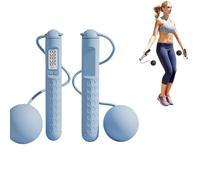 Ropeless Skipping Rope, Cordless Skipping Ropes for Adults, Wireless Skipping Rope with Counter, Smart Digital Gravity Ball Jump Rope without Rope for Home Workout Equipment for Women Men (Blue-A)