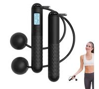 Ropeless Skipping Rope with Display, Digital Wireless Skipping Rope with Counter, Gravity Ball Cordless Jump Rope, Electronic Counting Skipping Rope for Fitness, Workout Equipment for Women Men Kids