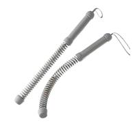 Ropeless Weighted Battle Ropes 1Pair Soft Rubber Ropeless Rope Non Slip Handle Full Body Training Heavy Duty Strong Rebound Inertia Arm Exerciser(Grey)