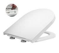 Roper Rhodes D Shaped Soft Close Toilet Seat - Top Fix Quick Release Easy Clean