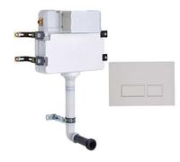 Roper Rhodes In Wall Concealed Dual Flush Wc Toilet Cistern + Plaza White Plate