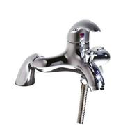 Roper Rhodes Neo Bath Shower Mixer Pillar Mounted Tap With Attached Shower Hose and Head