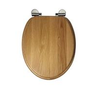 Roper Rhodes Traditional Solid Wood Toilet Seat with Soft Close Hinges-Natural Oak