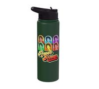 Roper Romp Pop Art Mrs. Roper Three's Company Retro Stainless Steel Insulated Water Bottle