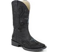 ROPER Women's Crossed Out Western Boot, Black, 9 UK