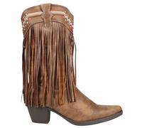 ROPER Womens Fringes Fringes Brown Size: 9