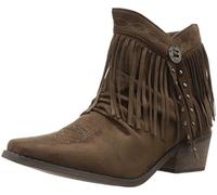 ROPER Women's Fringy Western Boot, Brown, 8 UK