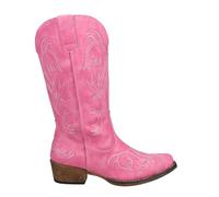 ROPER Women's Riley Embroidered Snip Toe Cowboy Boots Western, Pink, 6.5 UK
