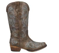 ROPER Womens Riley Round Toe Casual Boots Mid Calf Low Heel 1-2" - Black, Brown, 9.5