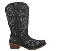 ROPER Women's Riley Western Boot, Black, 4 UK