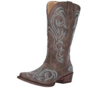 ROPER Women's Riley Western Boot, Brown, 4.5 UK